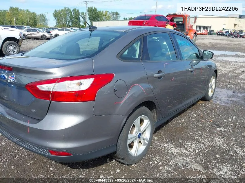 2013 Ford Focus Se VIN: 1FADP3F29DL242206 Lot: 40445529