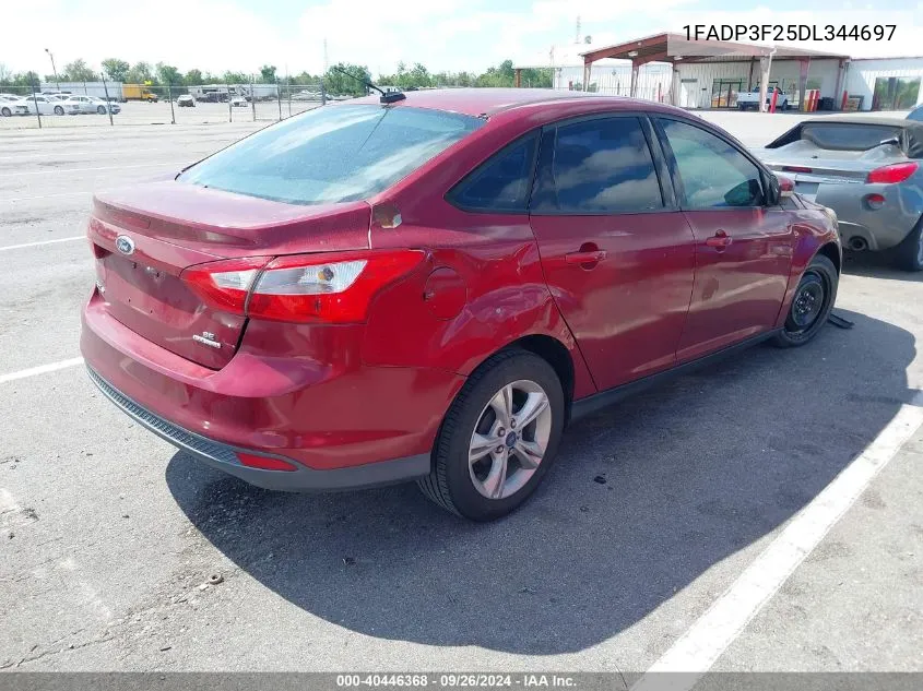 2013 Ford Focus Se VIN: 1FADP3F25DL344697 Lot: 40446368