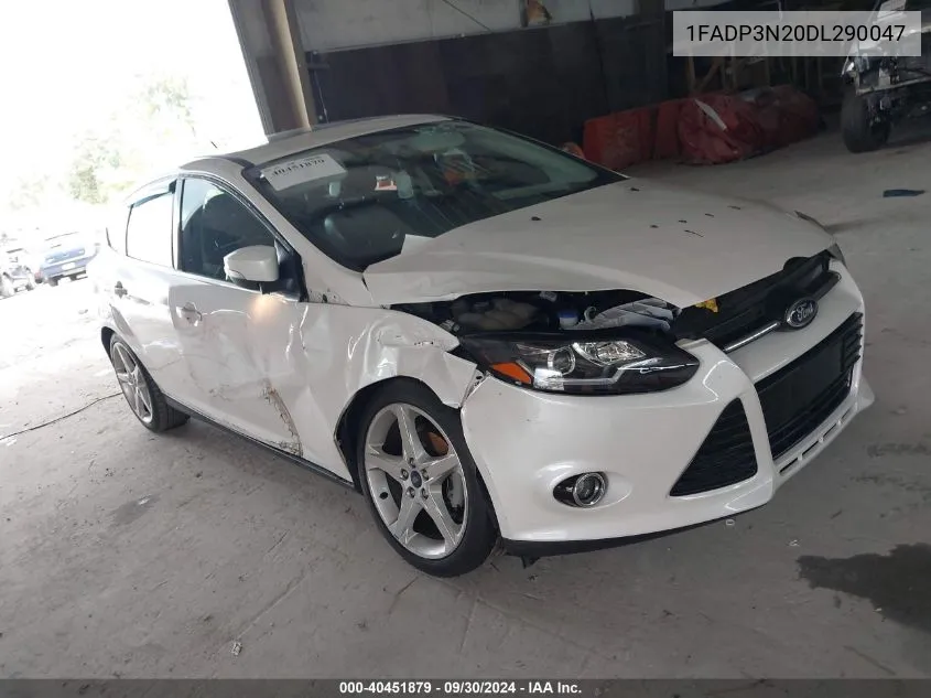 2013 Ford Focus Titanium VIN: 1FADP3N20DL290047 Lot: 40451879