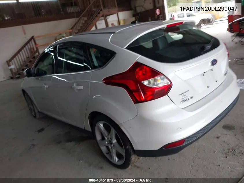 2013 Ford Focus Titanium VIN: 1FADP3N20DL290047 Lot: 40451879