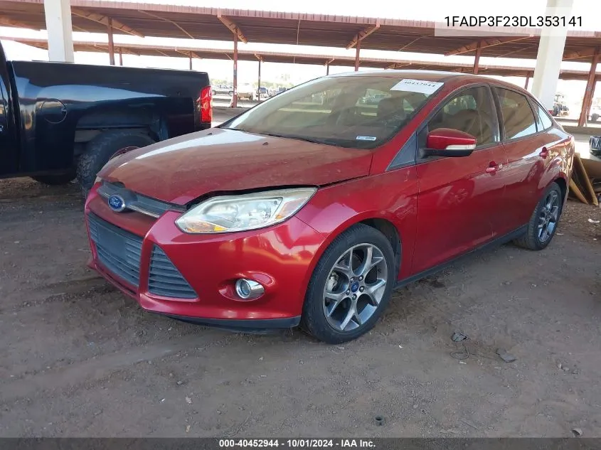 2013 Ford Focus Se VIN: 1FADP3F23DL353141 Lot: 40452944