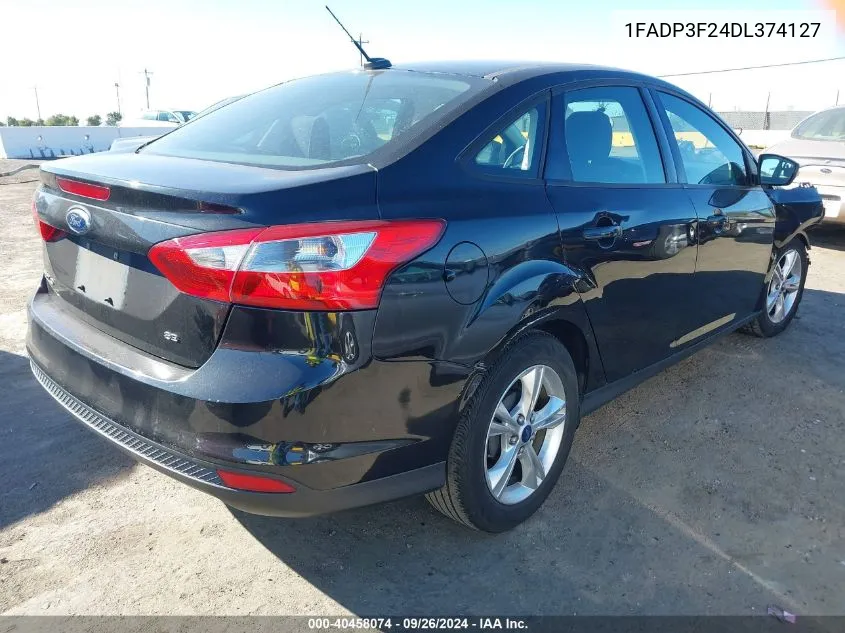 2013 Ford Focus Se VIN: 1FADP3F24DL374127 Lot: 40458074