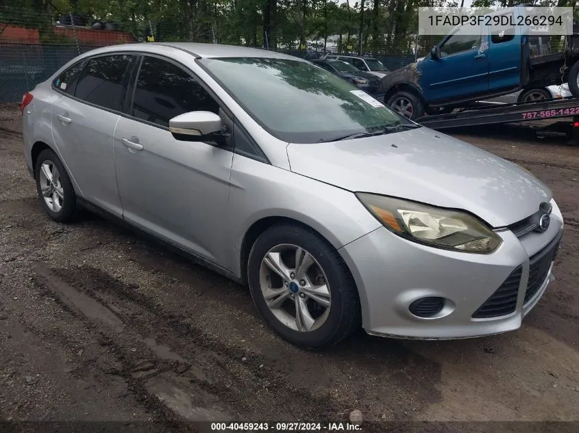 2013 Ford Focus Se VIN: 1FADP3F29DL266294 Lot: 40459243