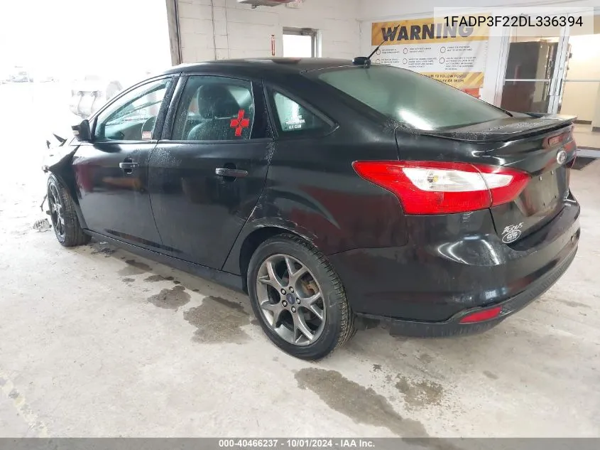 2013 Ford Focus Se VIN: 1FADP3F22DL336394 Lot: 40466237