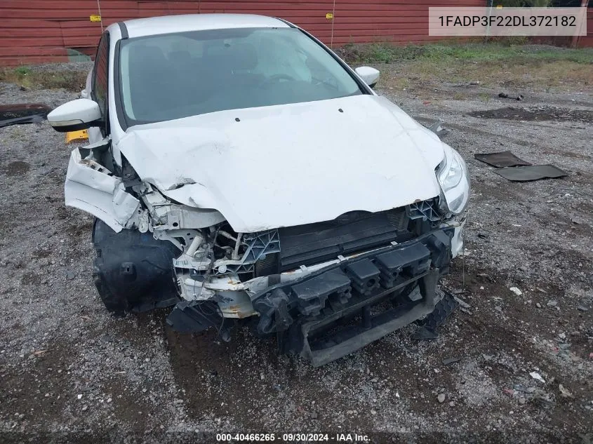 2013 Ford Focus Se VIN: 1FADP3F22DL372182 Lot: 40466265