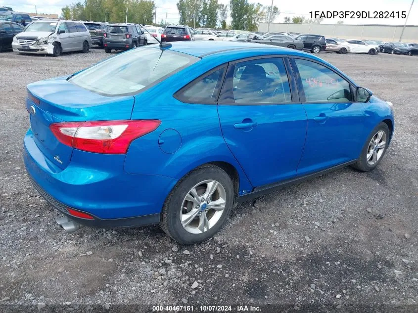 2013 Ford Focus Se VIN: 1FADP3F29DL282415 Lot: 40467151