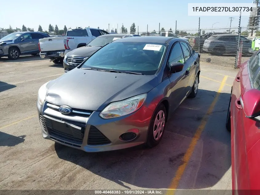 2013 Ford Focus S VIN: 1FADP3E27DL307734 Lot: 40468383