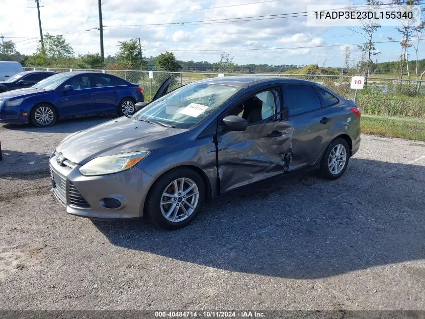 2013 Ford Focus VIN: 1FADP3E23DL155340 Lot: 40484714