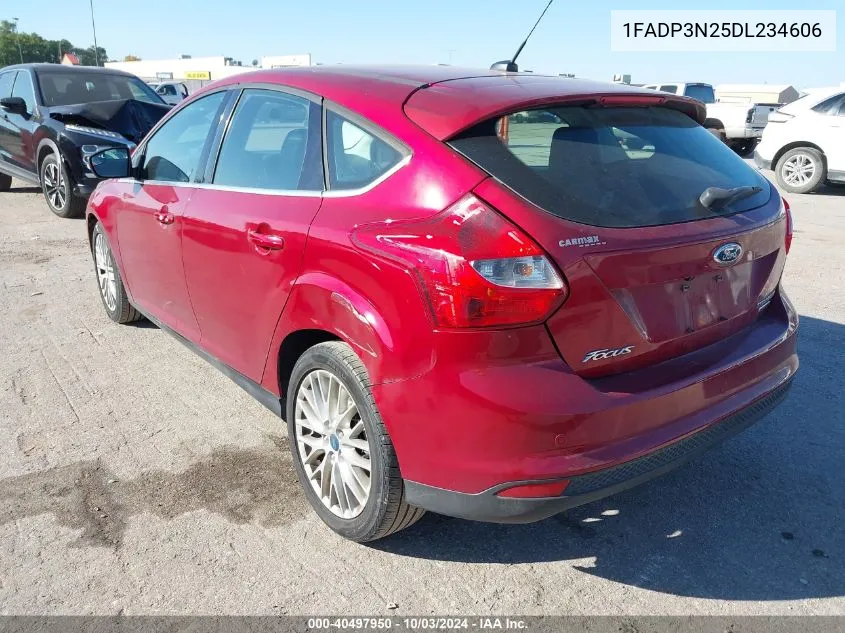 2013 Ford Focus Titanium VIN: 1FADP3N25DL234606 Lot: 40497950