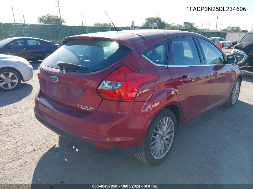 2013 Ford Focus Titanium VIN: 1FADP3N25DL234606 Lot: 40497950