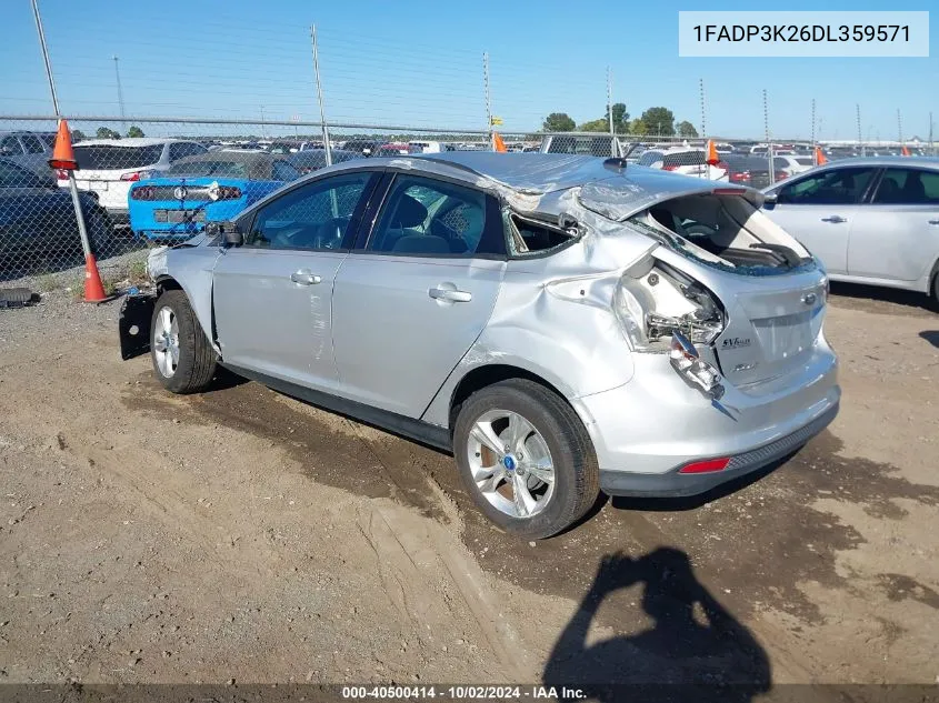 2013 Ford Focus Se VIN: 1FADP3K26DL359571 Lot: 40500414