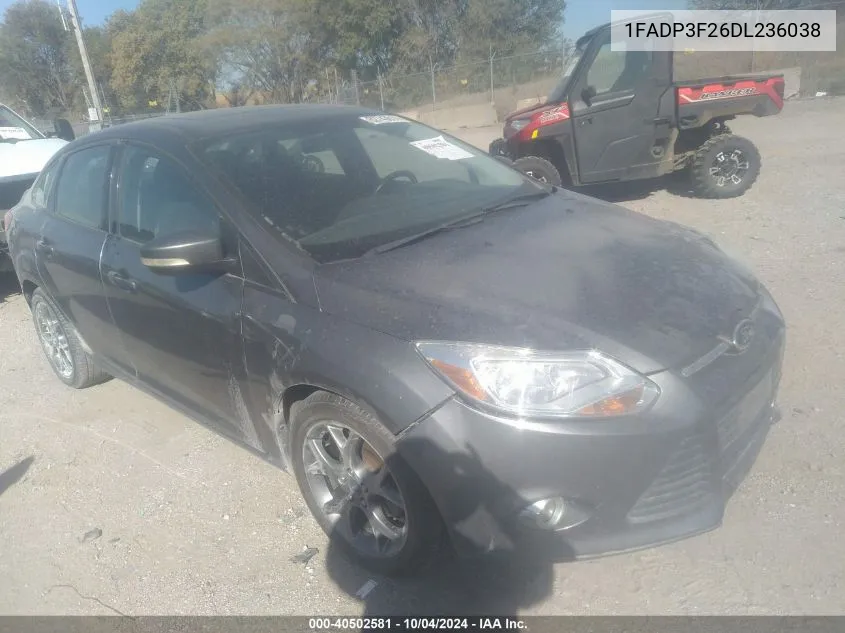 2013 Ford Focus Se VIN: 1FADP3F26DL236038 Lot: 40502581