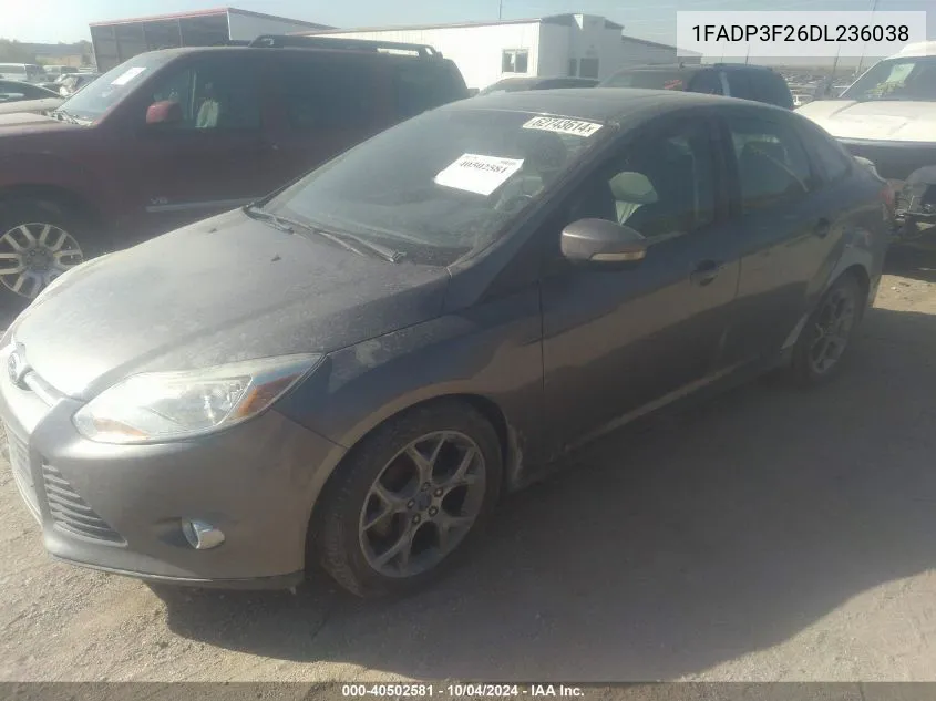 2013 Ford Focus Se VIN: 1FADP3F26DL236038 Lot: 40502581