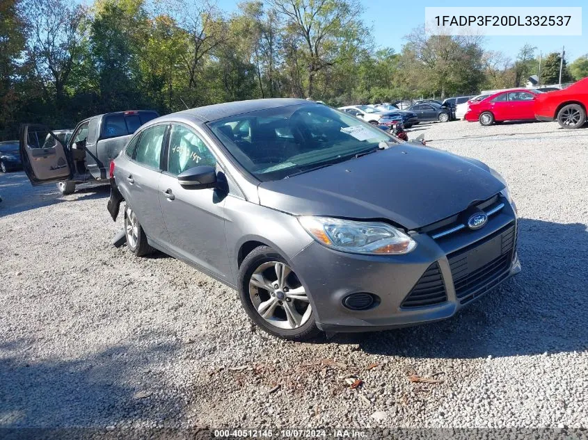 2013 Ford Focus Se VIN: 1FADP3F20DL332537 Lot: 40512145