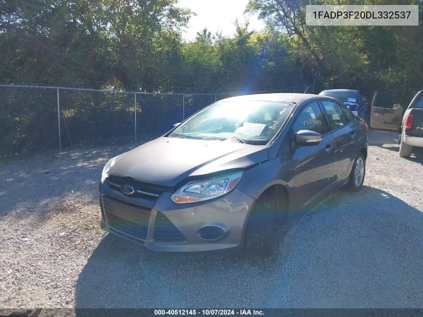 2013 Ford Focus Se VIN: 1FADP3F20DL332537 Lot: 40512145