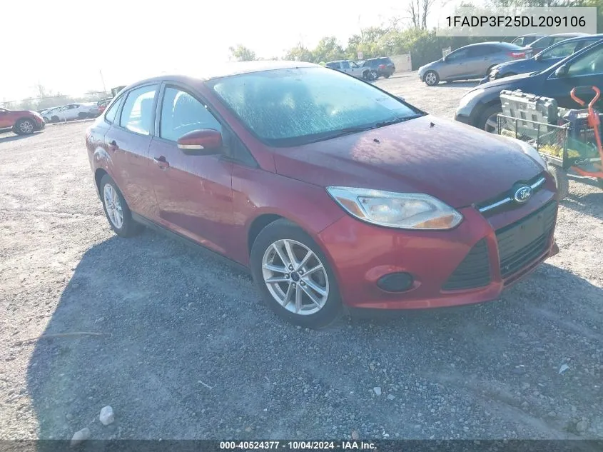 2013 Ford Focus Se VIN: 1FADP3F25DL209106 Lot: 40524377