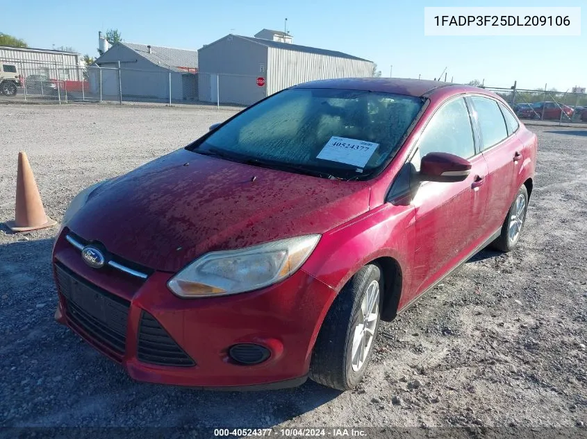 2013 Ford Focus Se VIN: 1FADP3F25DL209106 Lot: 40524377