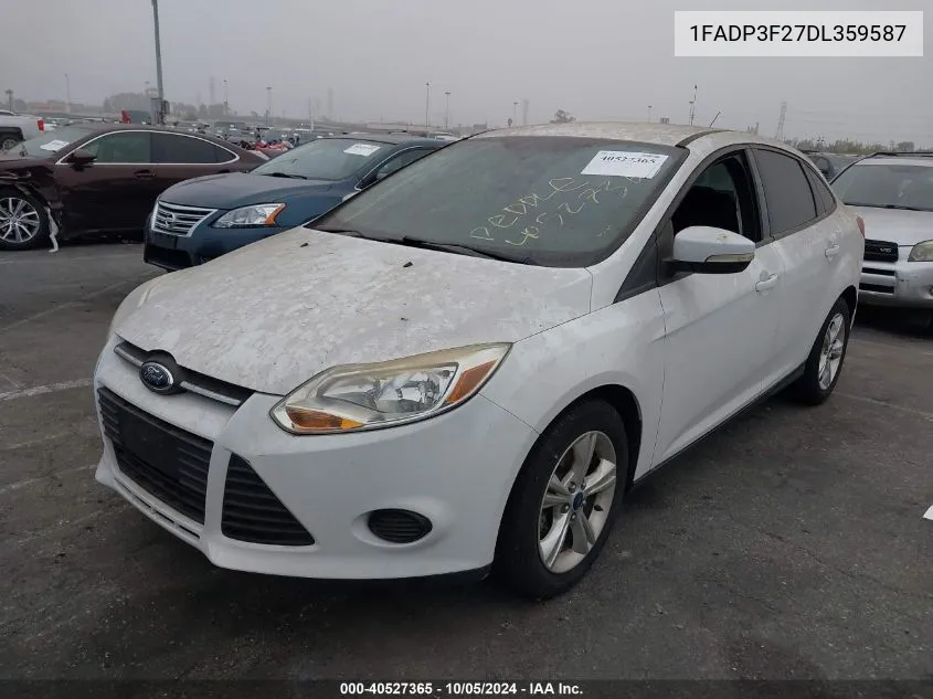 2013 Ford Focus Se VIN: 1FADP3F27DL359587 Lot: 40527365