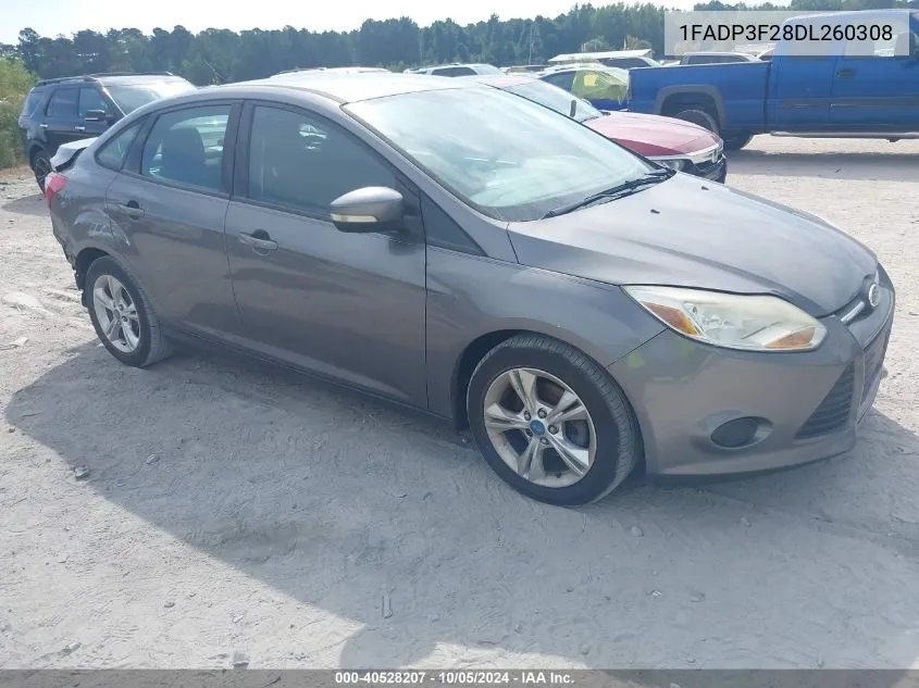 2013 Ford Focus Se VIN: 1FADP3F28DL260308 Lot: 40528207