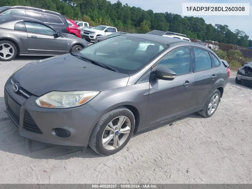 2013 Ford Focus Se VIN: 1FADP3F28DL260308 Lot: 40528207