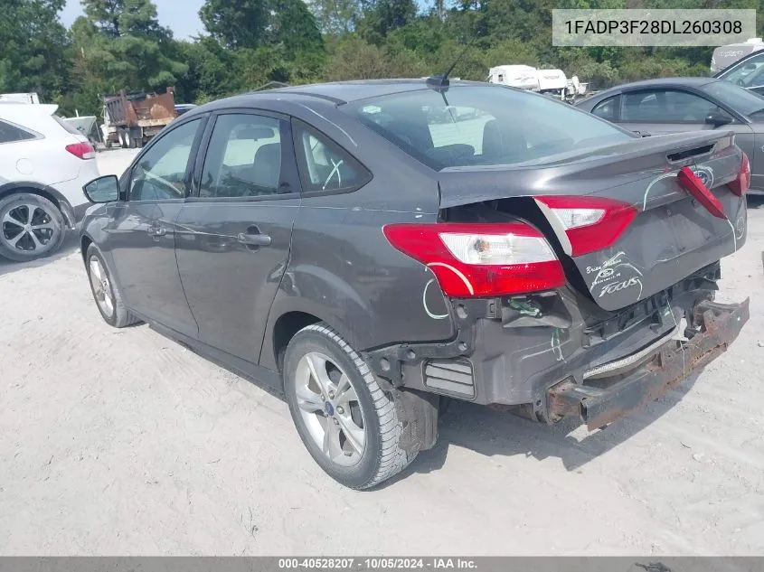 2013 Ford Focus Se VIN: 1FADP3F28DL260308 Lot: 40528207