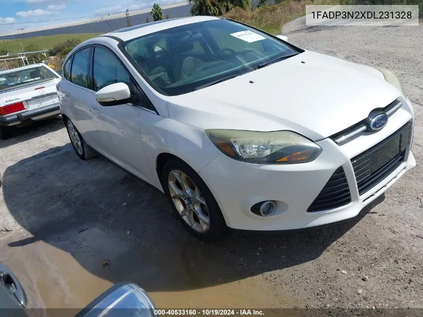 2013 Ford Focus Titanium VIN: 1FADP3N2XDL231328 Lot: 40533160