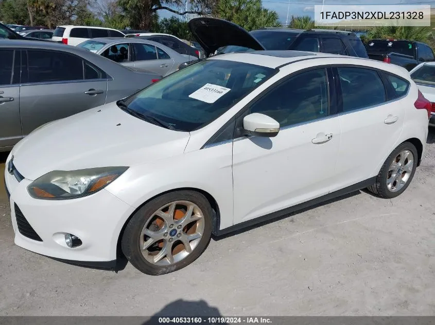 2013 Ford Focus Titanium VIN: 1FADP3N2XDL231328 Lot: 40533160