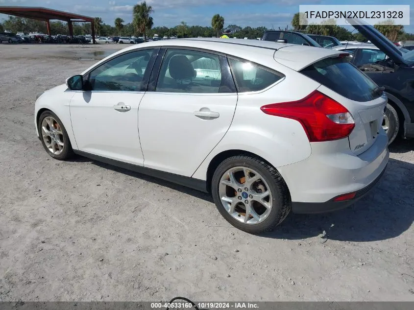 2013 Ford Focus Titanium VIN: 1FADP3N2XDL231328 Lot: 40533160