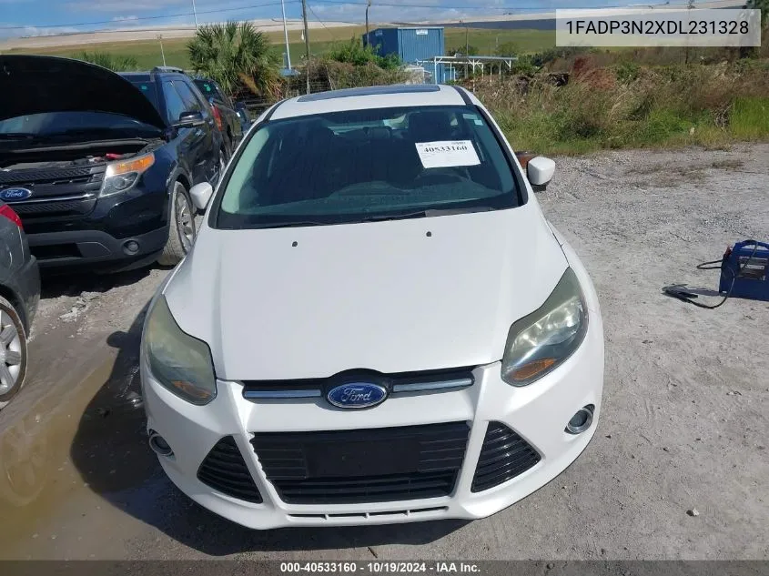 2013 Ford Focus Titanium VIN: 1FADP3N2XDL231328 Lot: 40533160