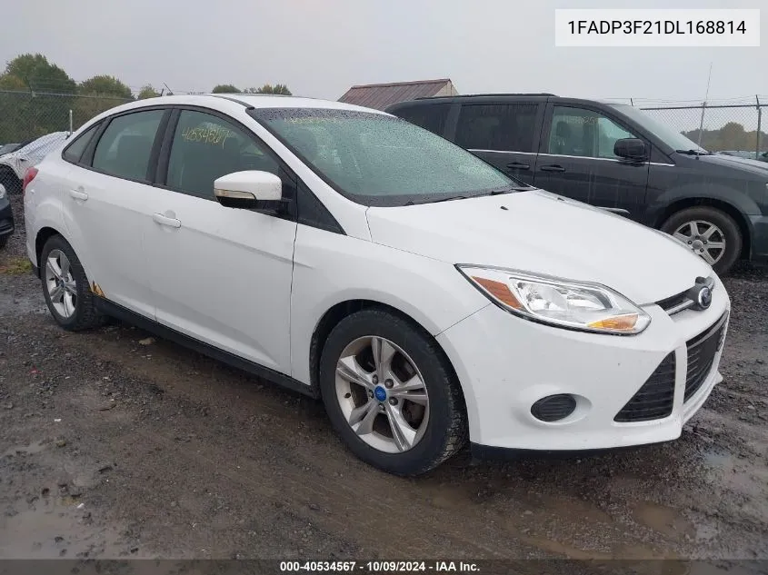 2013 Ford Focus Se VIN: 1FADP3F21DL168814 Lot: 40534567