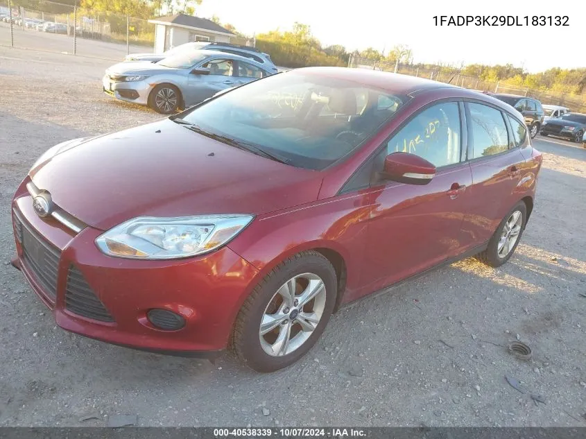 2013 Ford Focus Se VIN: 1FADP3K29DL183132 Lot: 40538339