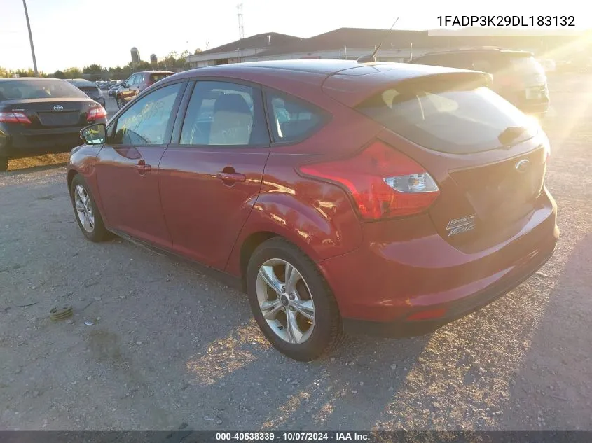 2013 Ford Focus Se VIN: 1FADP3K29DL183132 Lot: 40538339