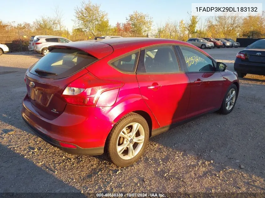 2013 Ford Focus Se VIN: 1FADP3K29DL183132 Lot: 40538339