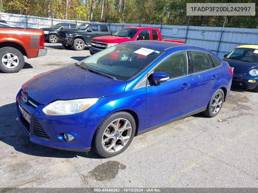 2013 Ford Focus Se VIN: 1FADP3F20DL242997 Lot: 40540263