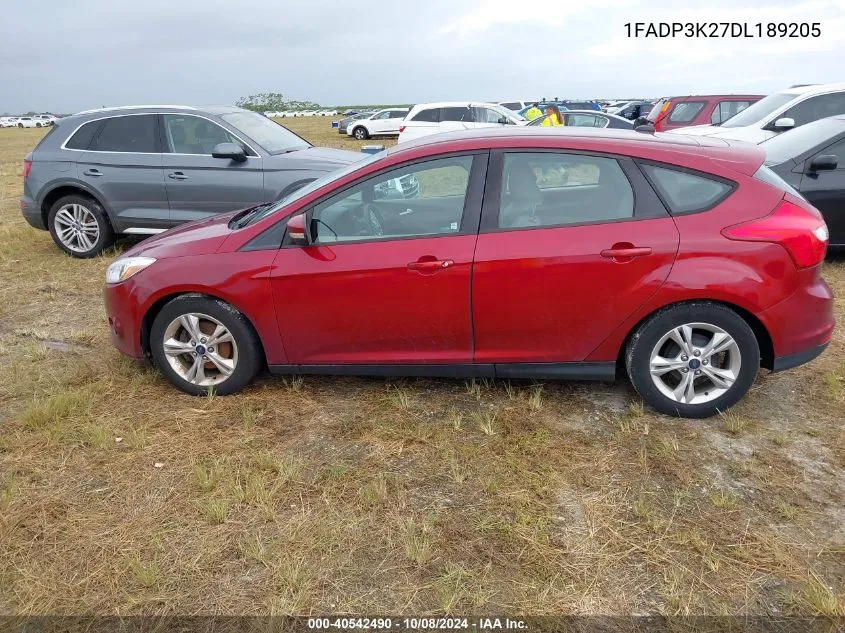 2013 Ford Focus Se VIN: 1FADP3K27DL189205 Lot: 40542490