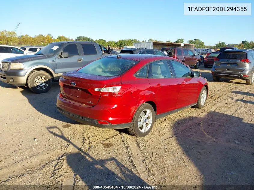 1FADP3F20DL294355 2013 Ford Focus Se