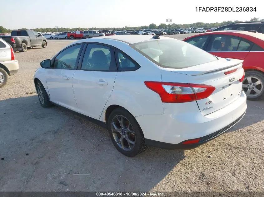 2013 Ford Focus Se VIN: 1FADP3F28DL236834 Lot: 40546318