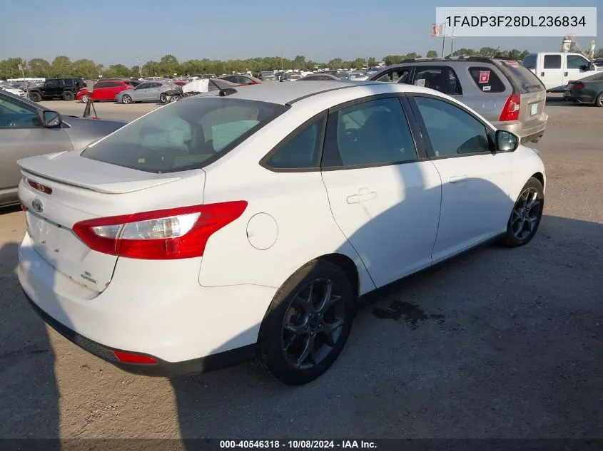 2013 Ford Focus Se VIN: 1FADP3F28DL236834 Lot: 40546318