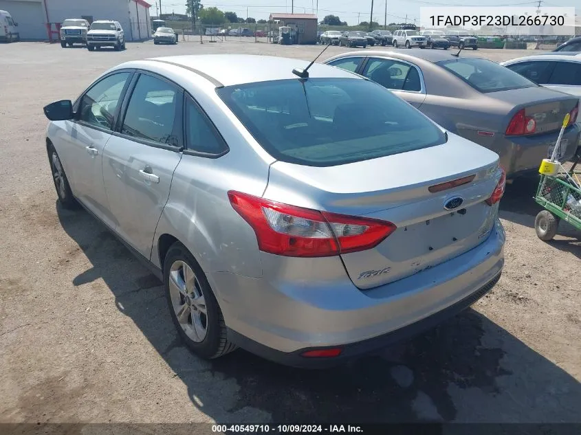 2013 Ford Focus Se VIN: 1FADP3F23DL266730 Lot: 40549710