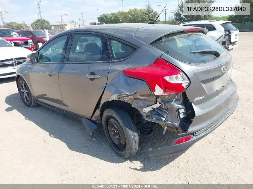 2013 Ford Focus Se VIN: 1FADP3K28DL337040 Lot: 40550121