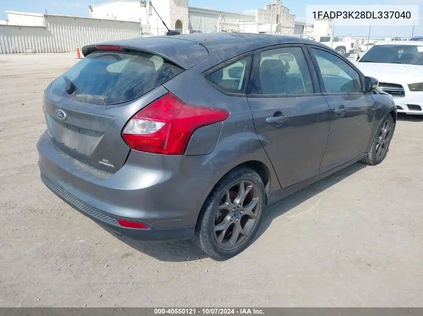 2013 Ford Focus Se VIN: 1FADP3K28DL337040 Lot: 40550121