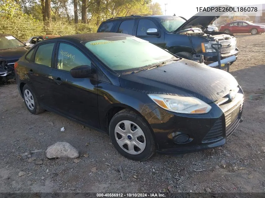 2013 Ford Focus VIN: 1FADP3E26DL186078 Lot: 40556912