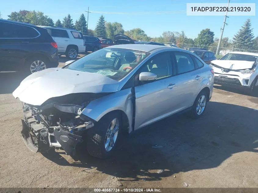 2013 Ford Focus Se VIN: 1FADP3F22DL219320 Lot: 40557724