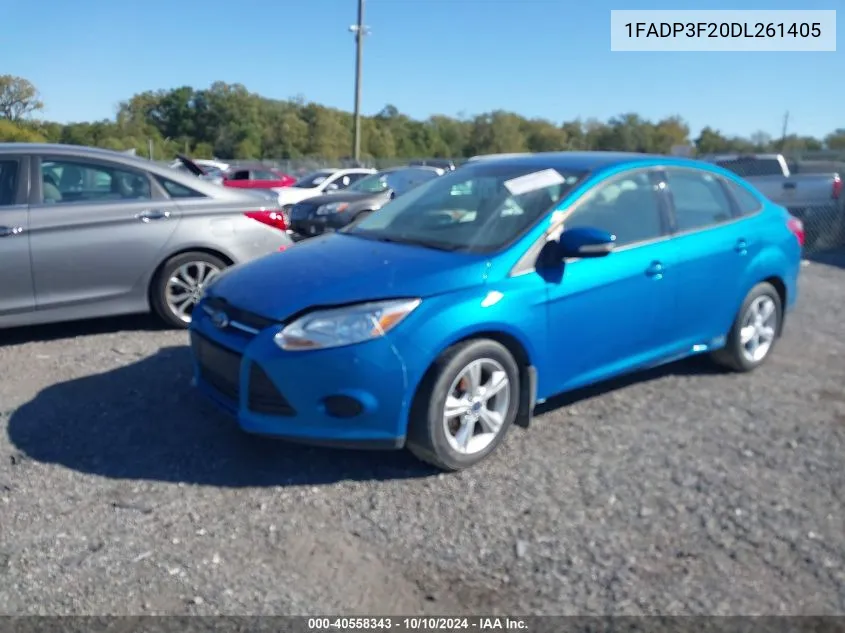 2013 Ford Focus Se VIN: 1FADP3F20DL261405 Lot: 40558343