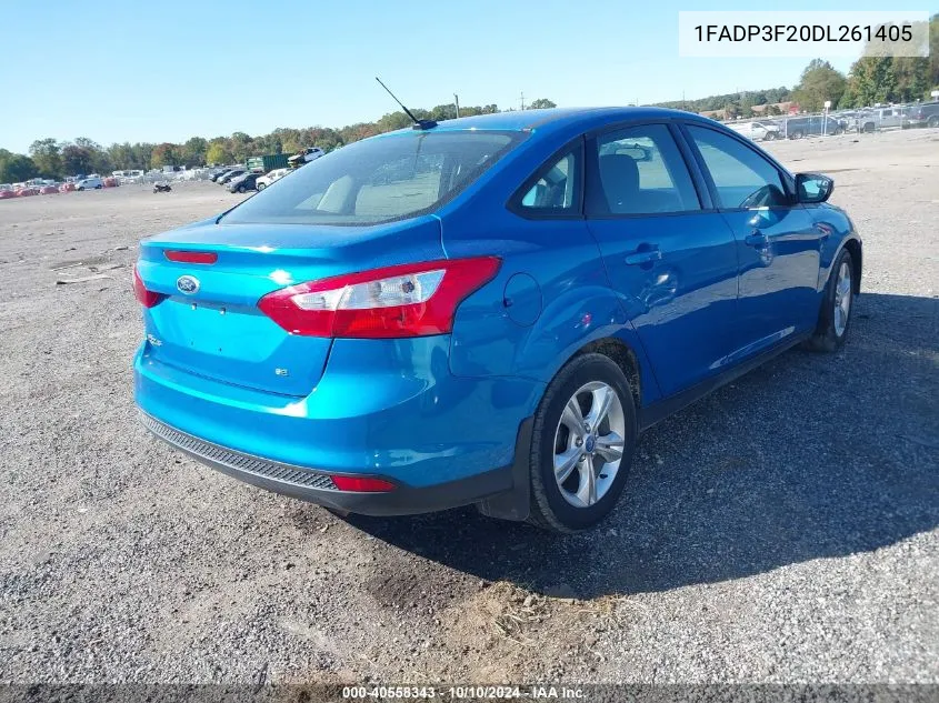 2013 Ford Focus Se VIN: 1FADP3F20DL261405 Lot: 40558343