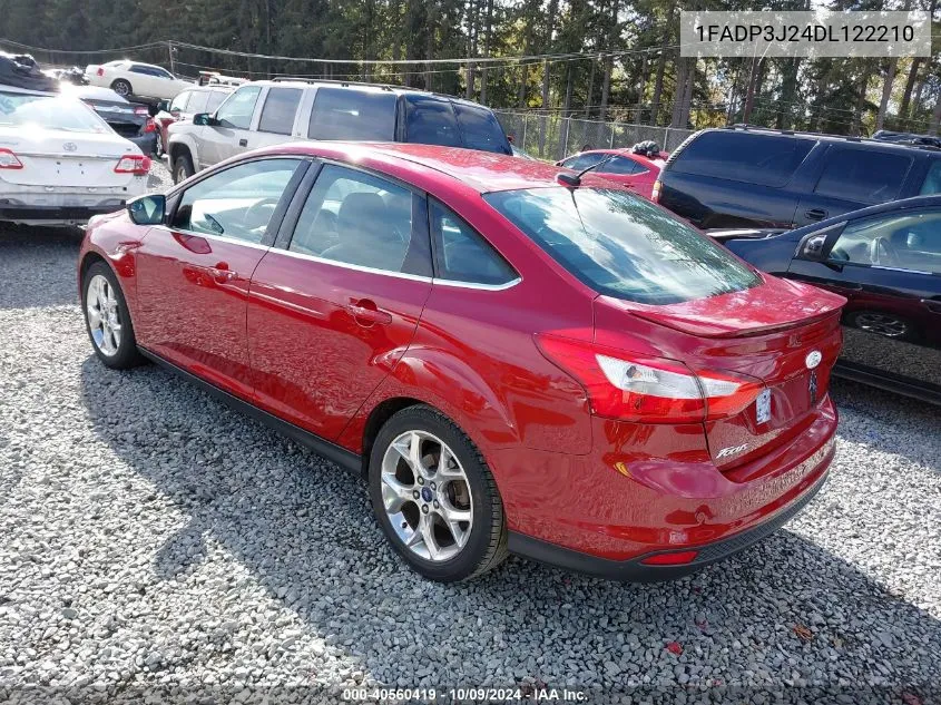 2013 Ford Focus Titanium VIN: 1FADP3J24DL122210 Lot: 40560419