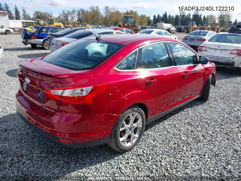 2013 Ford Focus Titanium VIN: 1FADP3J24DL122210 Lot: 40560419