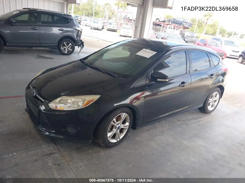 2013 Ford Focus Se VIN: 1FADP3K22DL369658 Lot: 40567578