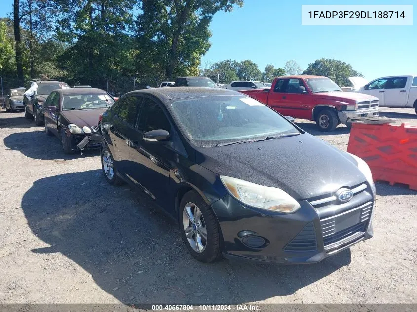 2013 Ford Focus Se VIN: 1FADP3F29DL188714 Lot: 40567804