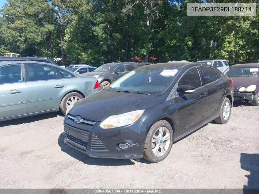 2013 Ford Focus Se VIN: 1FADP3F29DL188714 Lot: 40567804